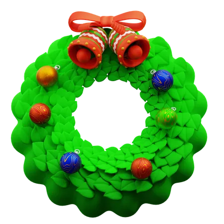 3 D Illustration Of Christmas Flower Circle 3D Icon