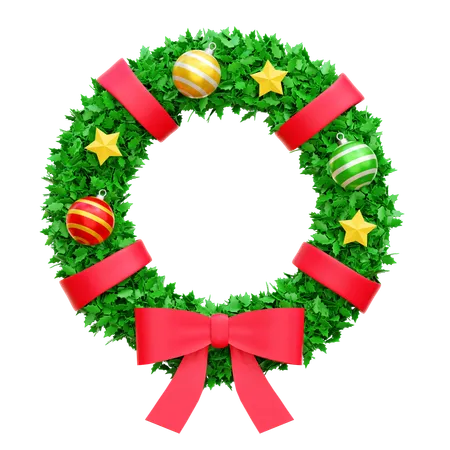 Christmas Wreath  3D Icon