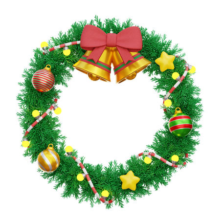 Christmas Wreath  3D Icon