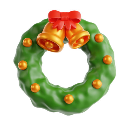 クリスマスリース  3D Icon