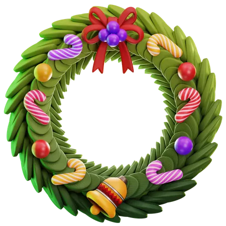 Christmas Wreath  3D Icon