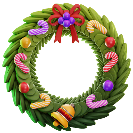 Christmas Wreath  3D Icon