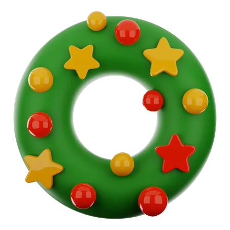 Christmas Wreath  3D Icon