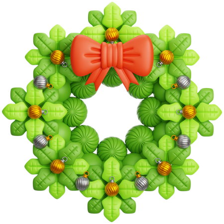 Christmas Wreath  3D Icon