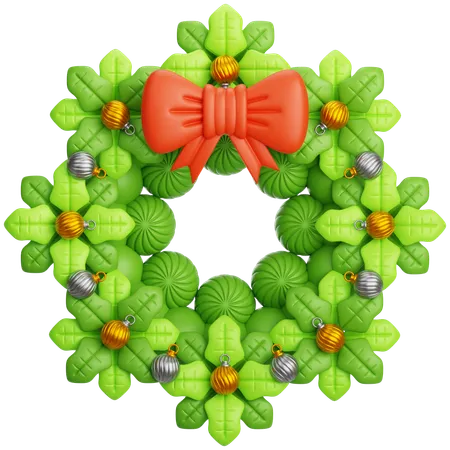 Christmas Wreath  3D Icon