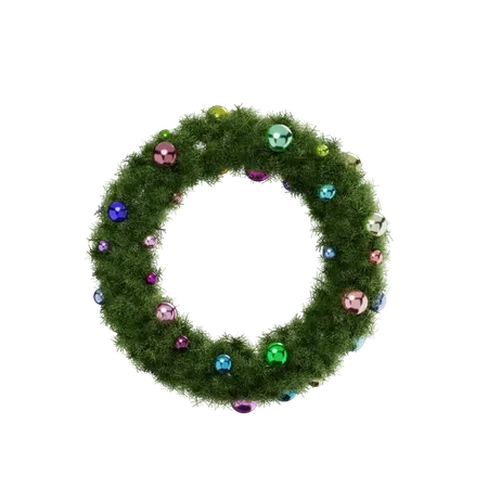 Christmas Wreath  3D Icon