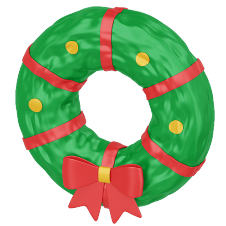 Christmas Wreath  3D Icon