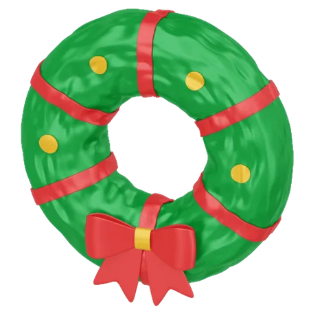 Christmas Wreath  3D Icon