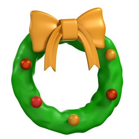 Christmas Wreath  3D Icon