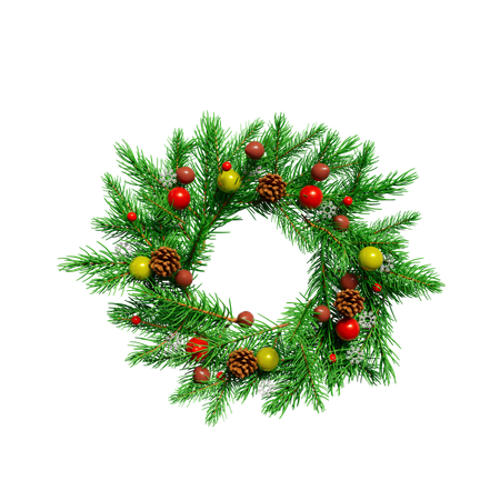 Christmas Wreath  3D Icon