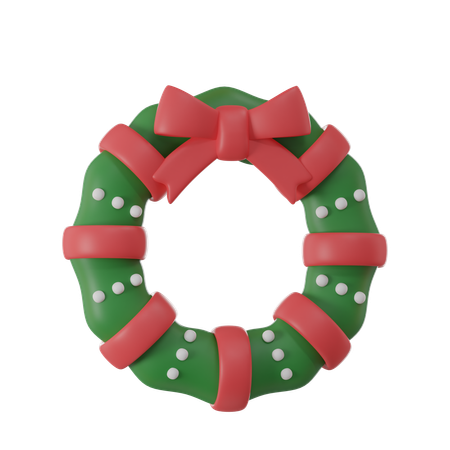 Christmas Wreath  3D Icon