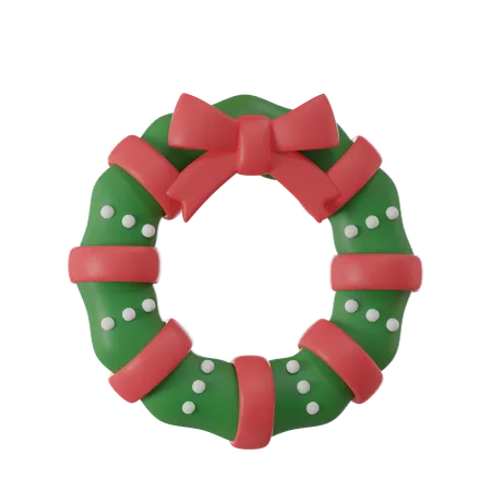 Christmas Wreath  3D Icon