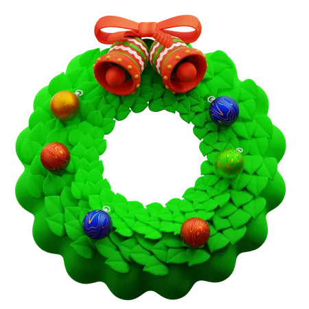 Christmas Wreath  3D Icon