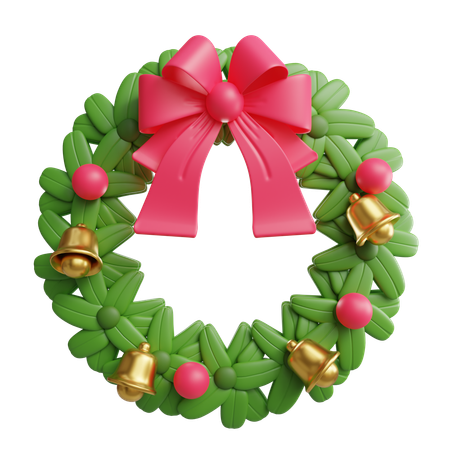 Christmas Wreath  3D Icon