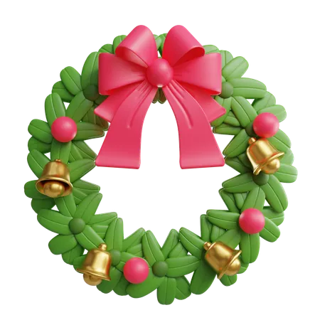 Christmas Wreath  3D Icon