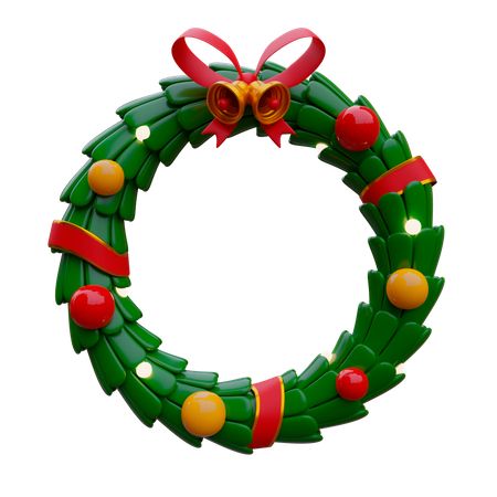 Christmas Wreath  3D Icon