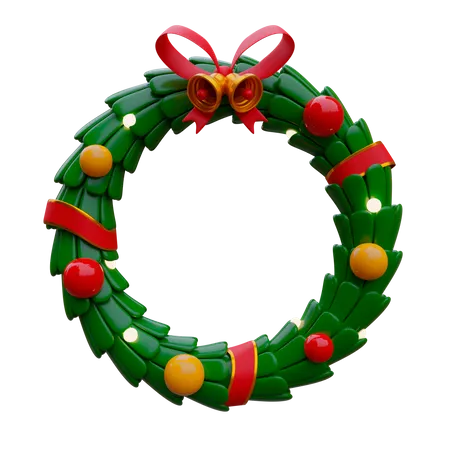 Christmas Wreath  3D Icon