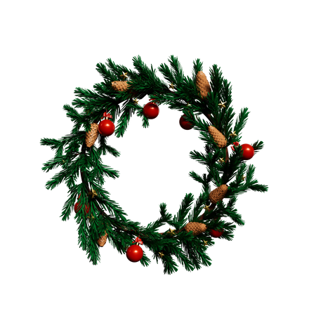 Christmas Wreath  3D Icon