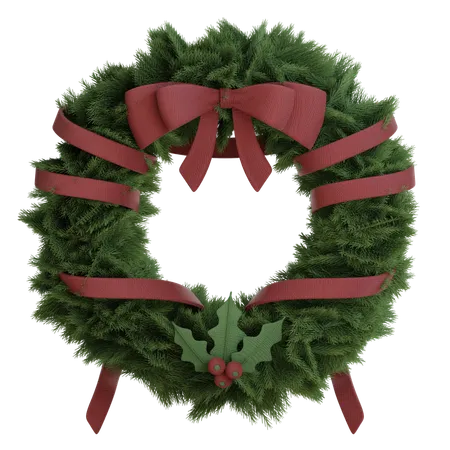 Christmas Wreath  3D Icon