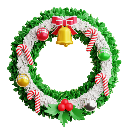 Christmas Wreath  3D Icon