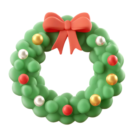 Christmas Wreath  3D Icon