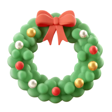 Christmas Wreath  3D Icon