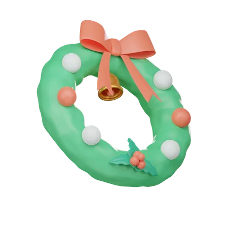 Christmas Wreath  3D Icon