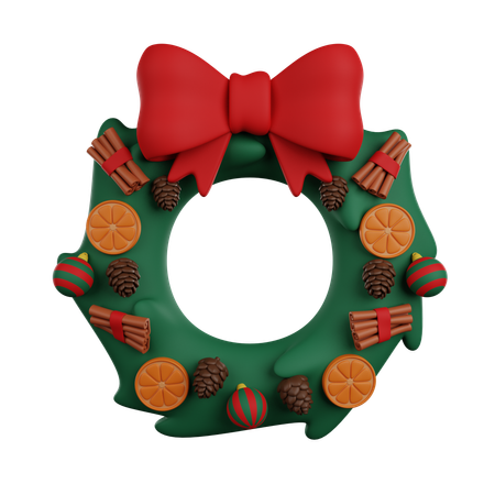 Christmas Wreath  3D Icon