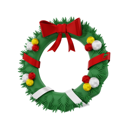 Christmas Wreath  3D Icon