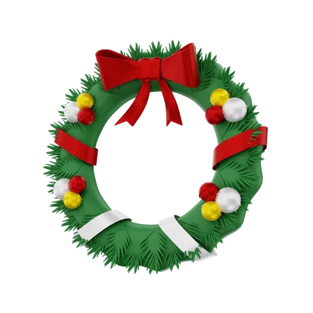 Christmas Wreath  3D Icon