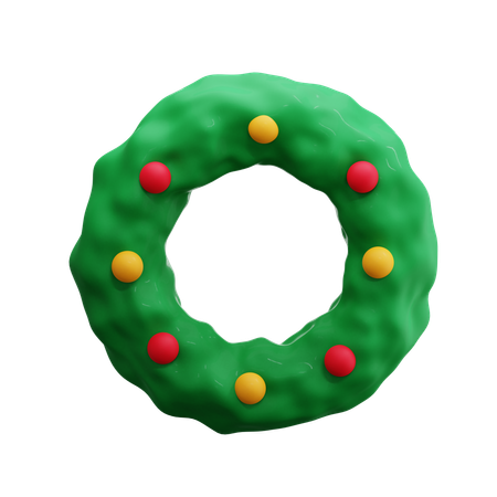 Christmas Wreath  3D Icon