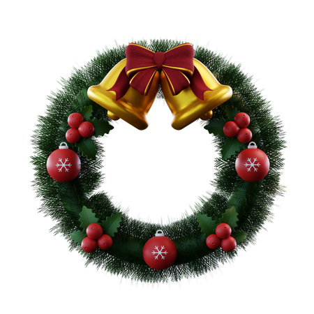 Christmas Wreath  3D Icon