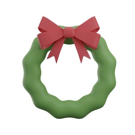 Christmas wreath  3D Icon