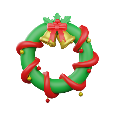 Christmas Wreath  3D Icon