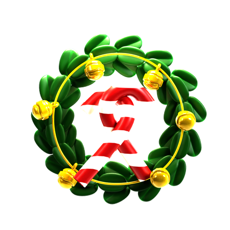 Christmas Wreath  3D Icon