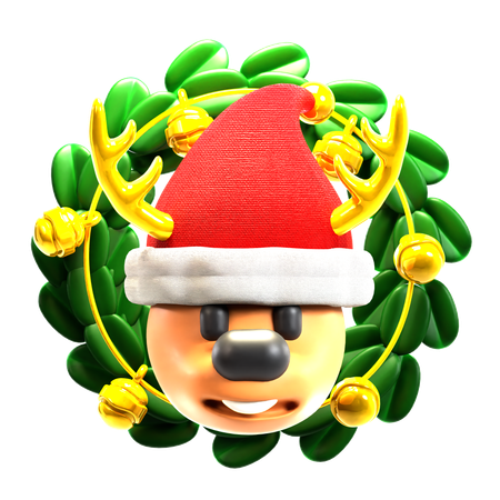 Christmas Wreath  3D Icon