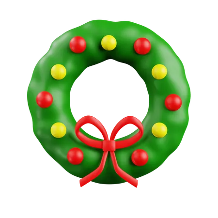 Christmas Wreath  3D Icon