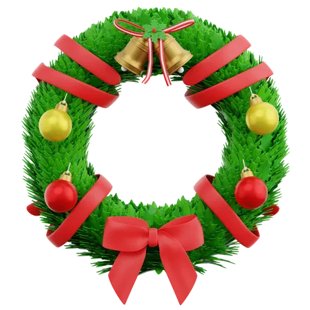 Christmas Wreath  3D Icon