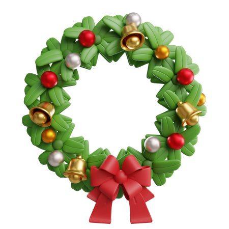 Christmas Wreath  3D Icon