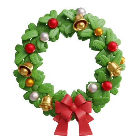 Christmas Wreath  3D Icon