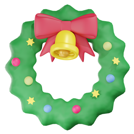 Christmas Wreath  3D Icon