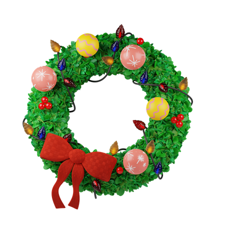 Christmas Wreath  3D Icon