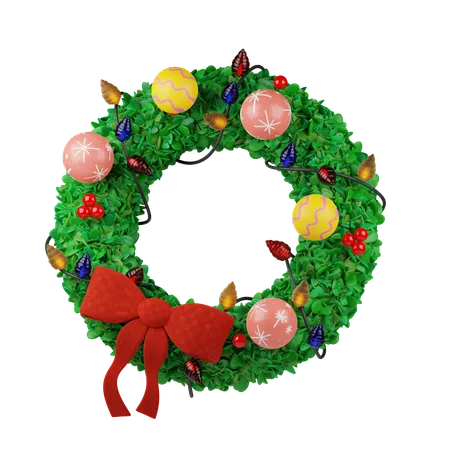 Christmas Wreath  3D Icon