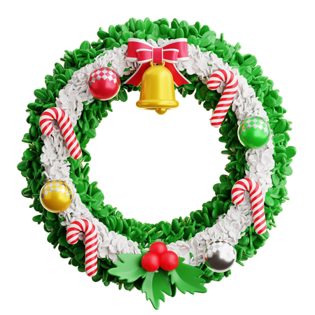 Christmas Wreath  3D Icon