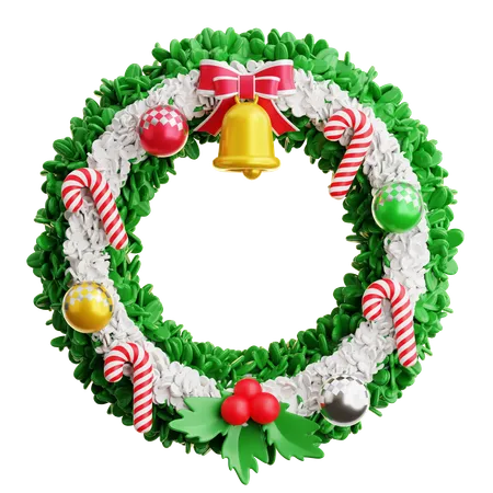 Christmas Wreath  3D Icon