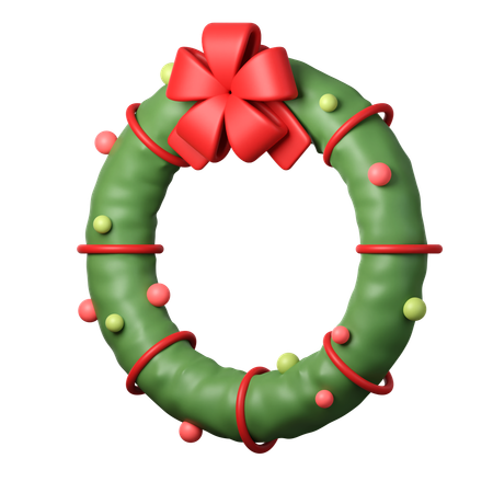 Christmas Wreath  3D Icon