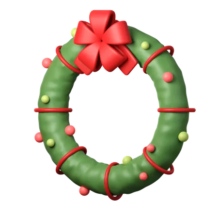 Christmas Wreath  3D Icon