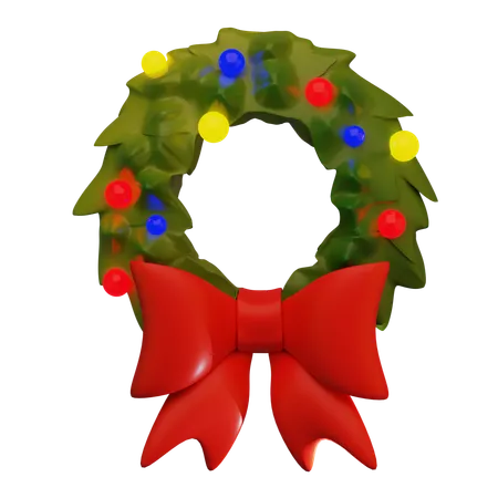 Christmas Wreath  3D Icon