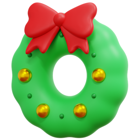 Christmas Wreath  3D Icon