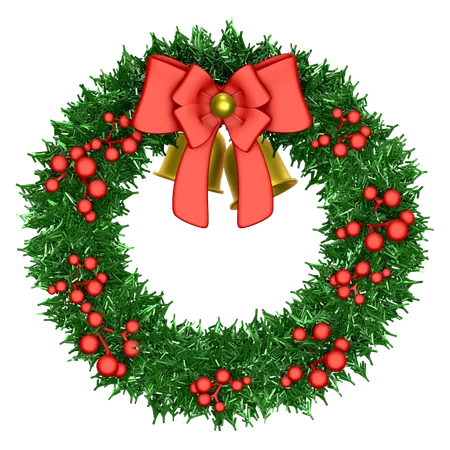 Christmas Wreath  3D Icon